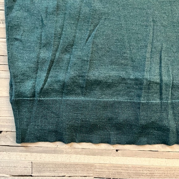 The Limited Teal V-neck Three Quarter Sleeve Sweater - Picture 7 of 7